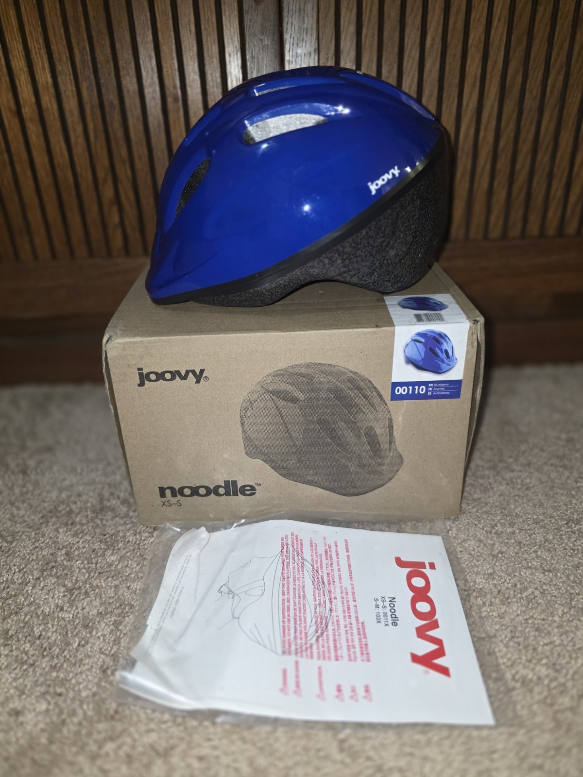 Kids Joovy Noodle bike helmet XS-S BLUE Vented dial Fit NIB 