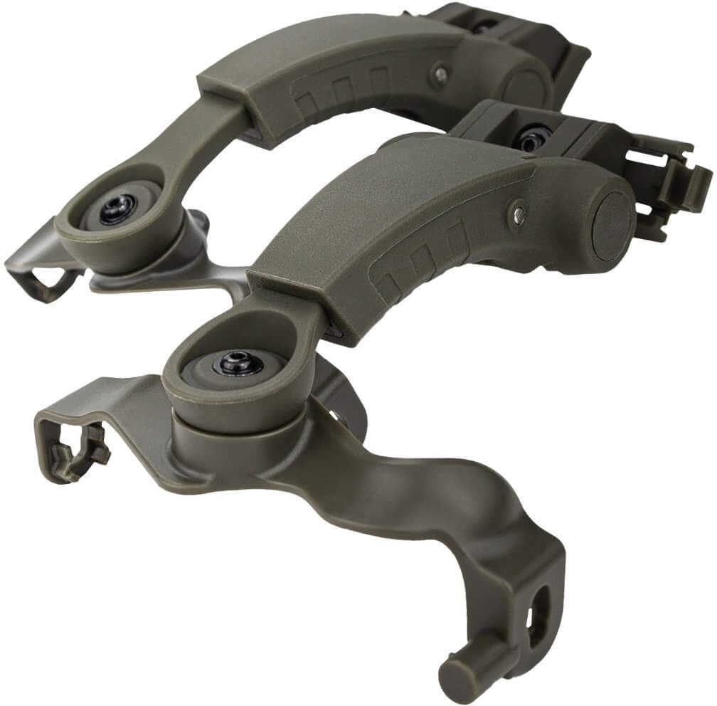 Earmor M31/M32 PLUS/EXFIL -TW Rail Mount Kit, Foliage Green, -TW-FG