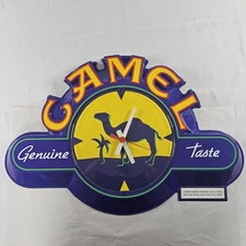 Vintage 1994 CAMEL Cigarettes Wall Clock Sign RJ Reynolds Man Cave Bar 27" READ⬇