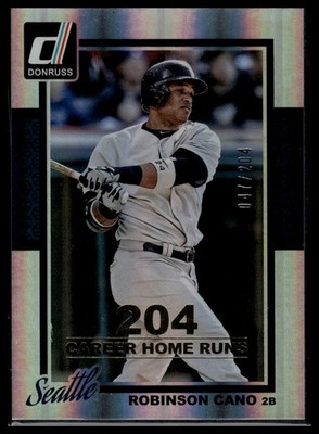 2014 Donruss #67 Robinson Cano Stat Line Career #/204