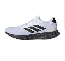 Adidas Runfalcon 5 Men's Running Shoes White Black Grey Size 8 NIB JI0872