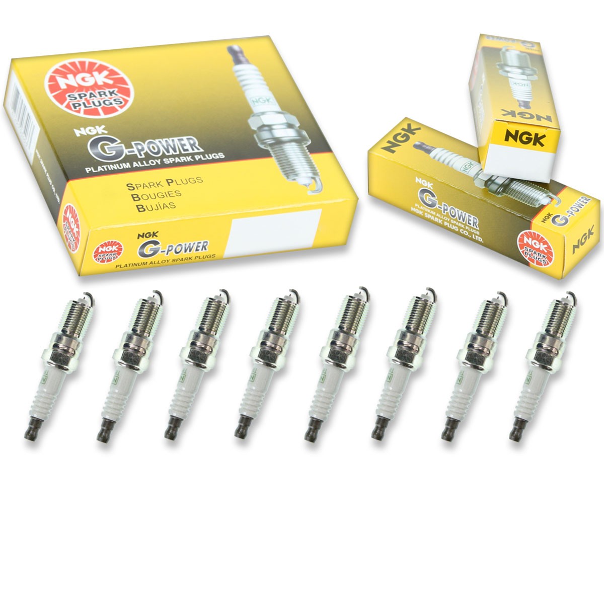8 pc NGK G-Power Spark Plugs for 2007-2019 Chevrolet Silverado 3500 HD 6.0L zq