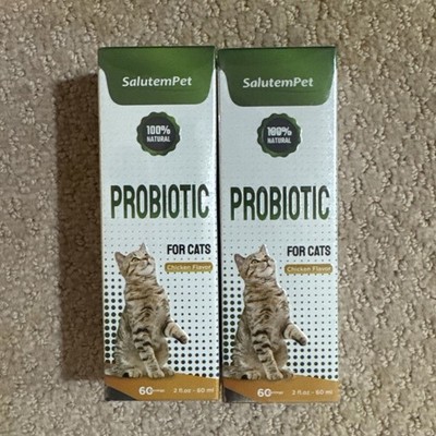2 Pack Probiotics for Cats for Digestive Support  Probiotics 100% Natural 11/26