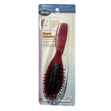 Vintage Goody 25968 Cushioned Styler Hair Brush 2000 Cushion Comb RED 7" NOS