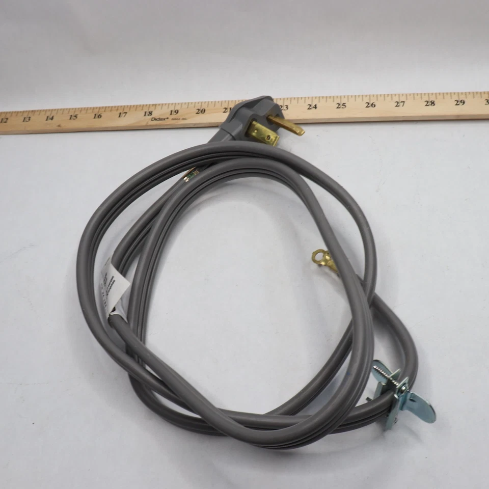 Cable de secado universal HDX macho a hembra gris 3 hilos 400 W 10/3" x 6 pies 627 833 Foto 3 de 4