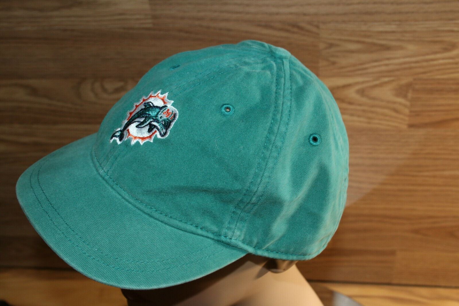 Miami Dolphins NFL Team Apparel Adjustable Hat Baseball Cap Reebok Packable EUC thumbnail 5