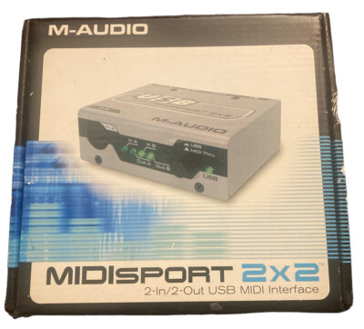 M-AUDIO MIDISPORT 2x2 USB BUS-POWERED 2-IN/2-OUT 32 MIDI CHANNEL INTERFACE