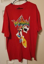 VOLTRON DEFENDER OF THE UNIVERSE MEN'S GRAPHIC T-SHIRT SIZE XXL RED