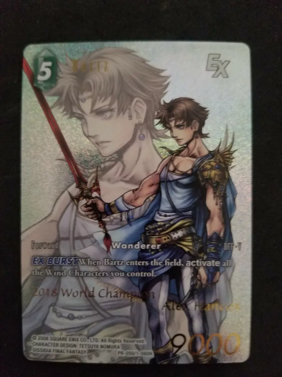 Final Fantasy BARTZ card (foil card) 2018 World Champion