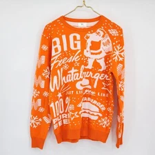 Whataburger Christmas Sweater 2019 Edition Men's Size S
