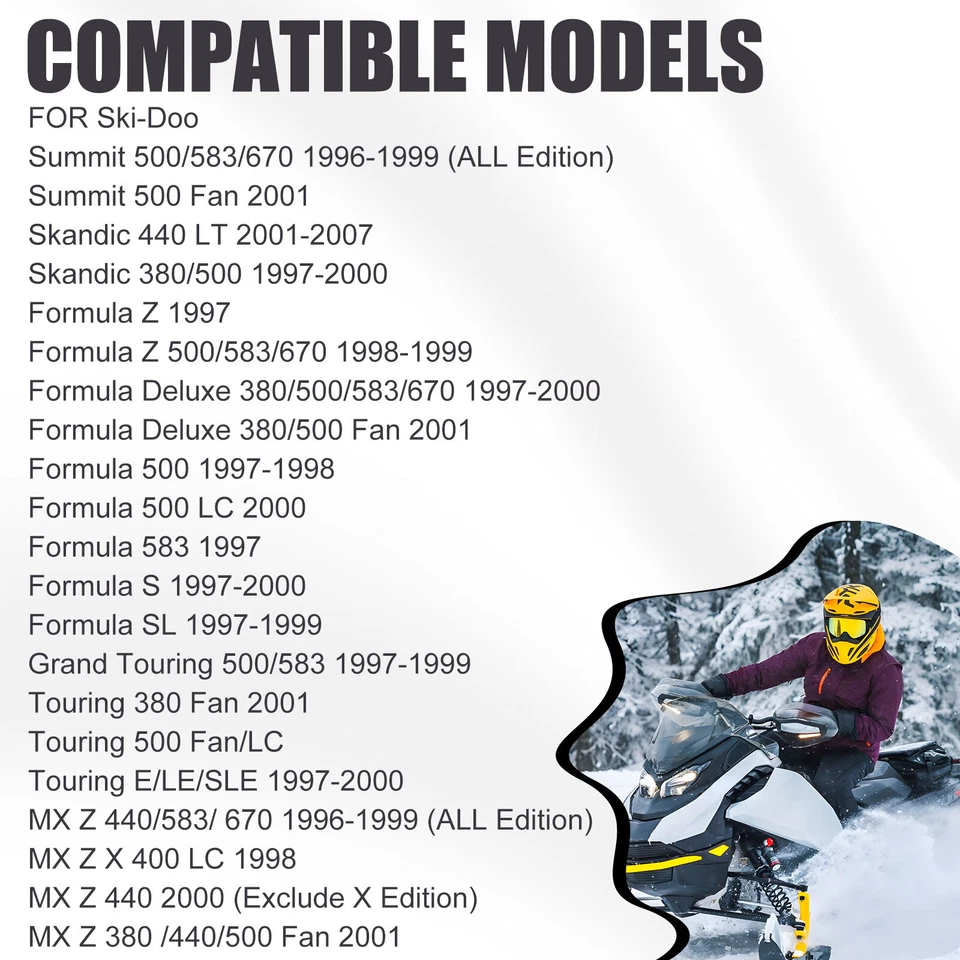 Filtro de espuma de admisión de aire apto para Ski-Doo Formula Z 380 500 583 670 S SL 414972600 Foto 4 de 4