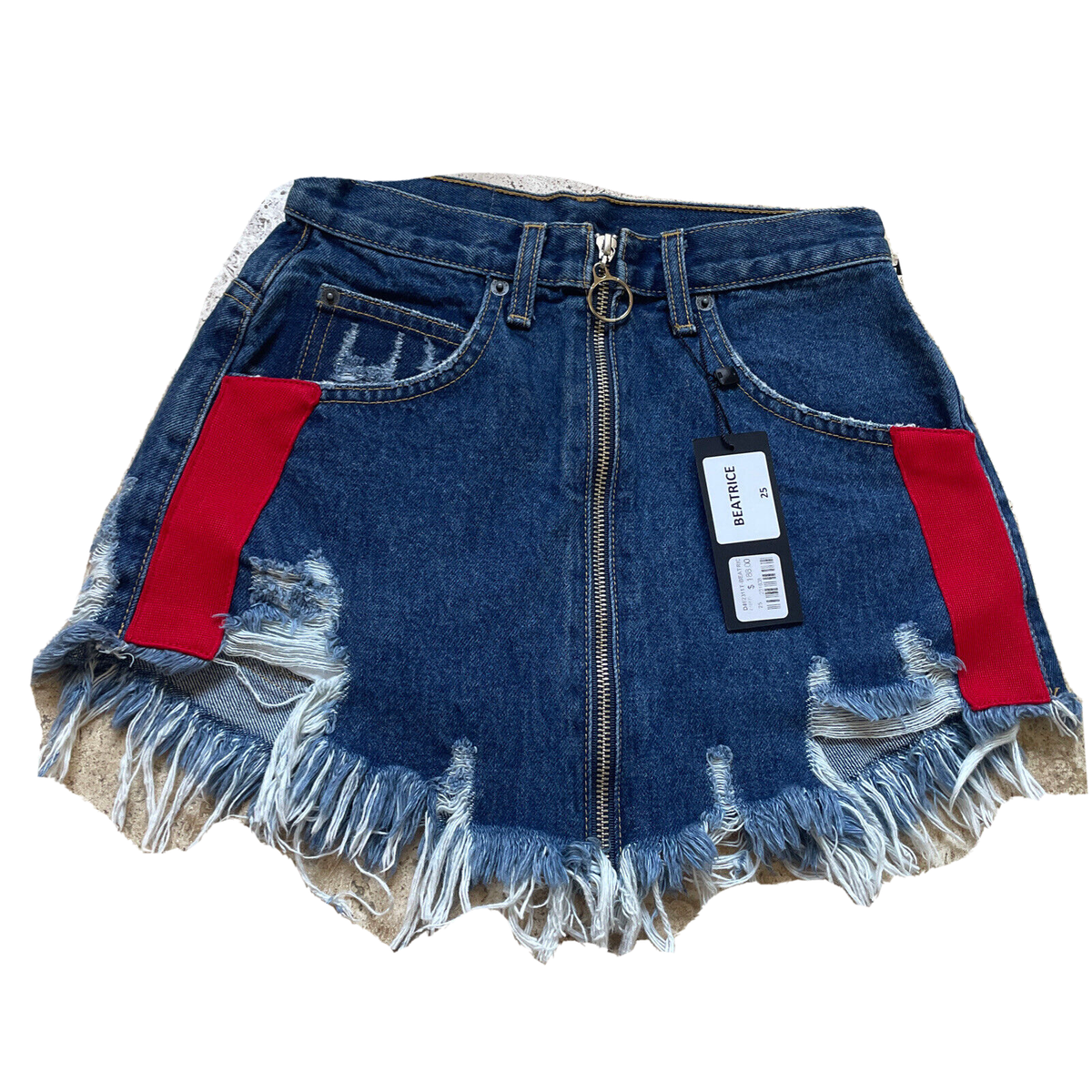 NWT 188 Carmar Los Angeles denim skirt Size 25