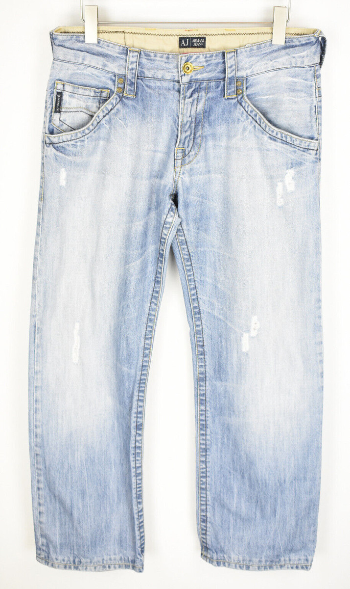 ARMANI JEANS 007 Series Indigo Jeans Men's USA 33 Straight Fit