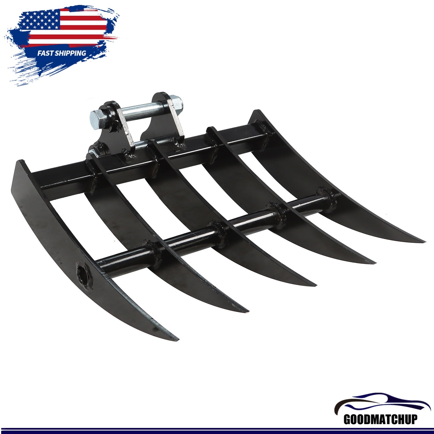 Rake Attachment For Mini Excavator One Ton To 1.5Ton Digger In Stock USA