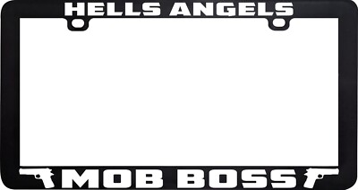 HELL ANGELS MOB BOSS LICENSE PLATE FRAME HOLDER