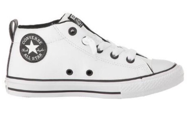 youth leather converse
