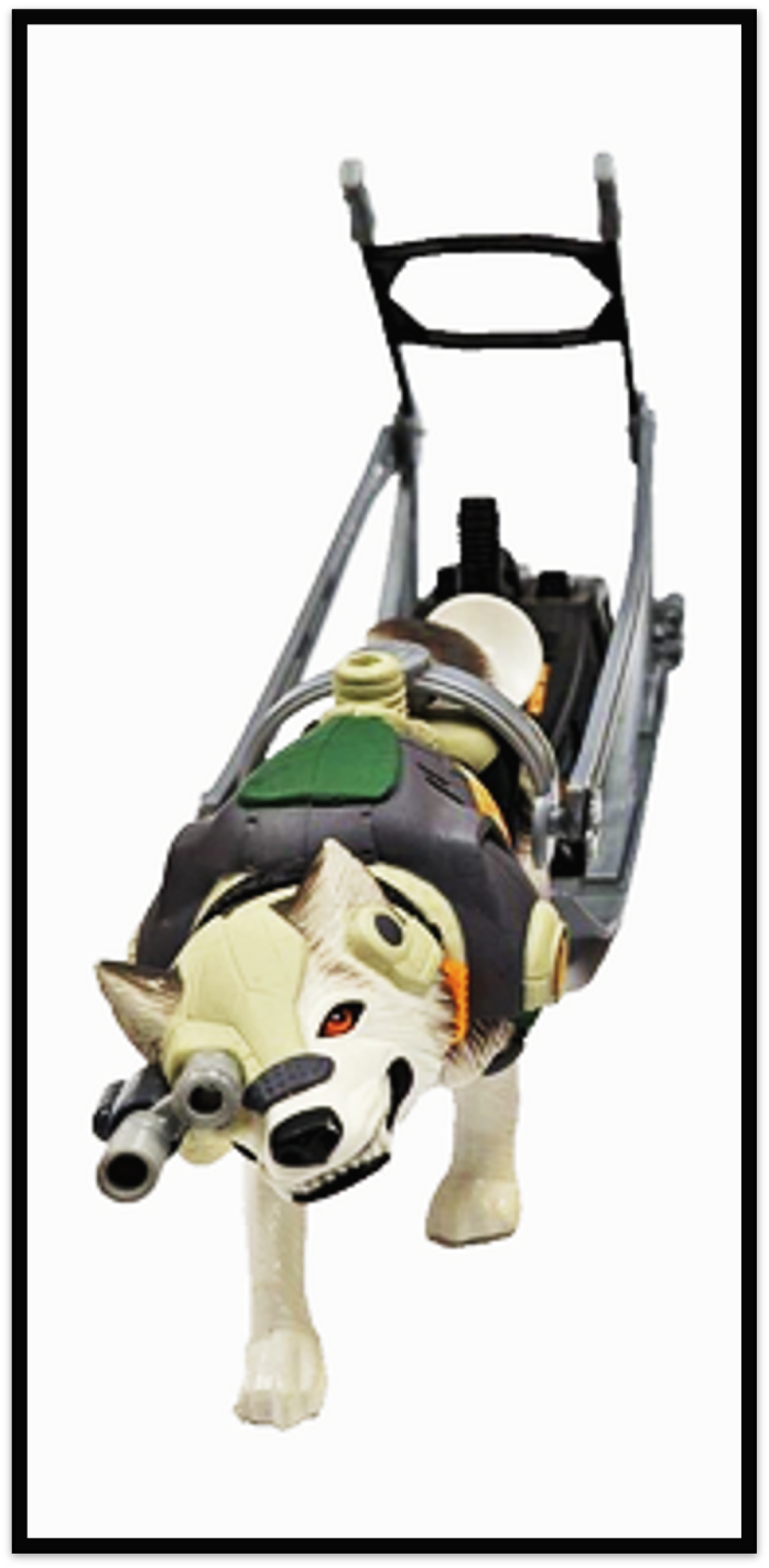 Vintage Hasbro Action Man, Polar Mission 1999 Howling Wolf & Sledge