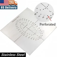 Dental Rubber Dam Punches Template Hole Punch Perforated Board Stainless Steel