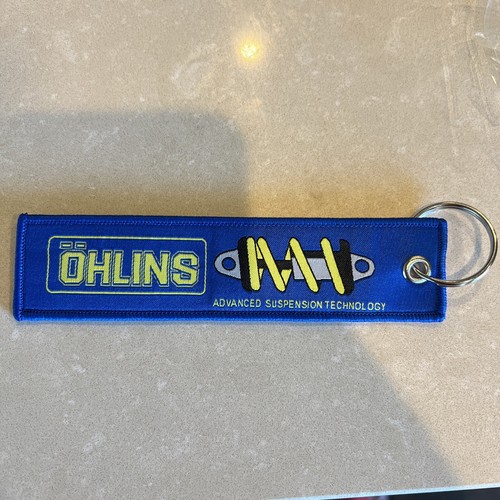 Ohlins Keychain Motorcycle / Car Key Tag New Embroidery Fobs Race ...