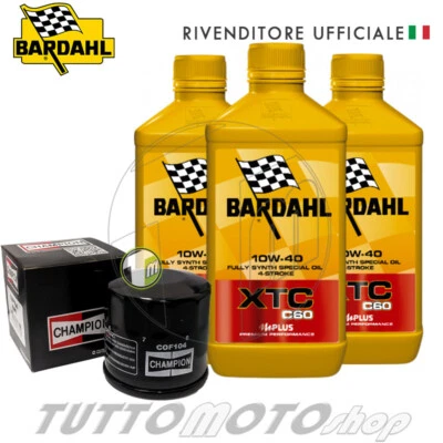 BARDHAL - CHAMPION Tagliando YAMAHA Tenere 700 2019 2020 - Bardahl XTC 10W40 + Filtro olio