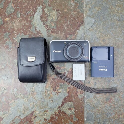 Canon PowerShot SX210 IS 14.1MP Digital Camera Works With Issue - Picture 1 of 18