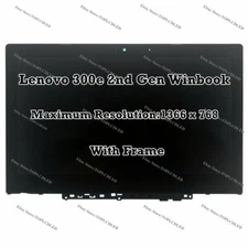 11.6" Lenovo 300e Winbook 2nd Gen HD LCD Display Touch Screen Digitizer Assembly