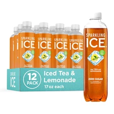 Sparkling Ice Tea + Lemonade Sparkling Water, Zero Sugar Flavored Water, with Vi