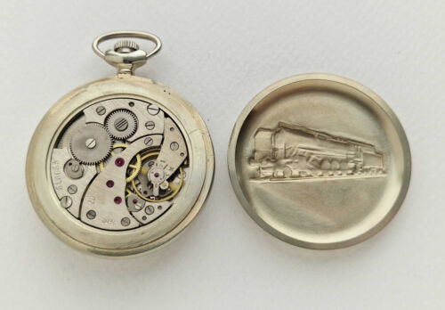 Molnija. Vintage Soviet mechanical pocket watch. 18 jewels. USSR - Picture 10 of 14