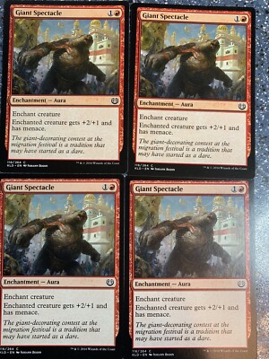 MTG Aether Revolt - Giant Spectacle x 4 Playset.