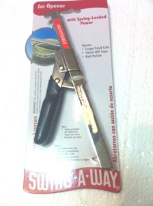 Swing-A-Way 711Bk Comfort Grip Jar Opener, Black (7661459791036)