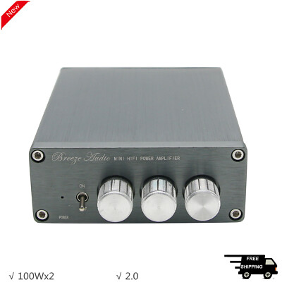 HiFi Stereo Amplifier 2.0 Digital Power Amplifier TPA3116 100Wx2 Treble Bass