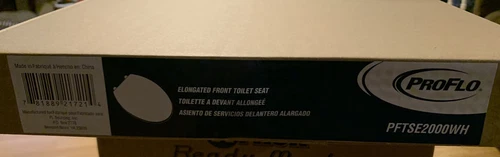 PROFLO PFTSE2000WH Elongated Closed-Front Toilet Seat and Lid - White- - Picture 7 of 7