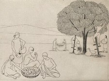 Cécile Reims (française, 1927-2020) Rare gravure originale signée fantastique 