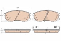 TRW GDB1978 Bremsbelagsatz, Scheibenbremse For Chevrolet Opel Vauxhall