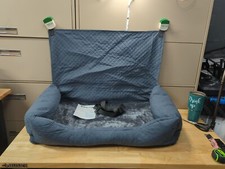 Dog Travel Bed Soft Car Seat Cushion Waterproof Cat Puppy Carrier with Safe Belt