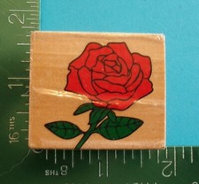 ROSE FLOWER Rubber Stamp Summer Garden