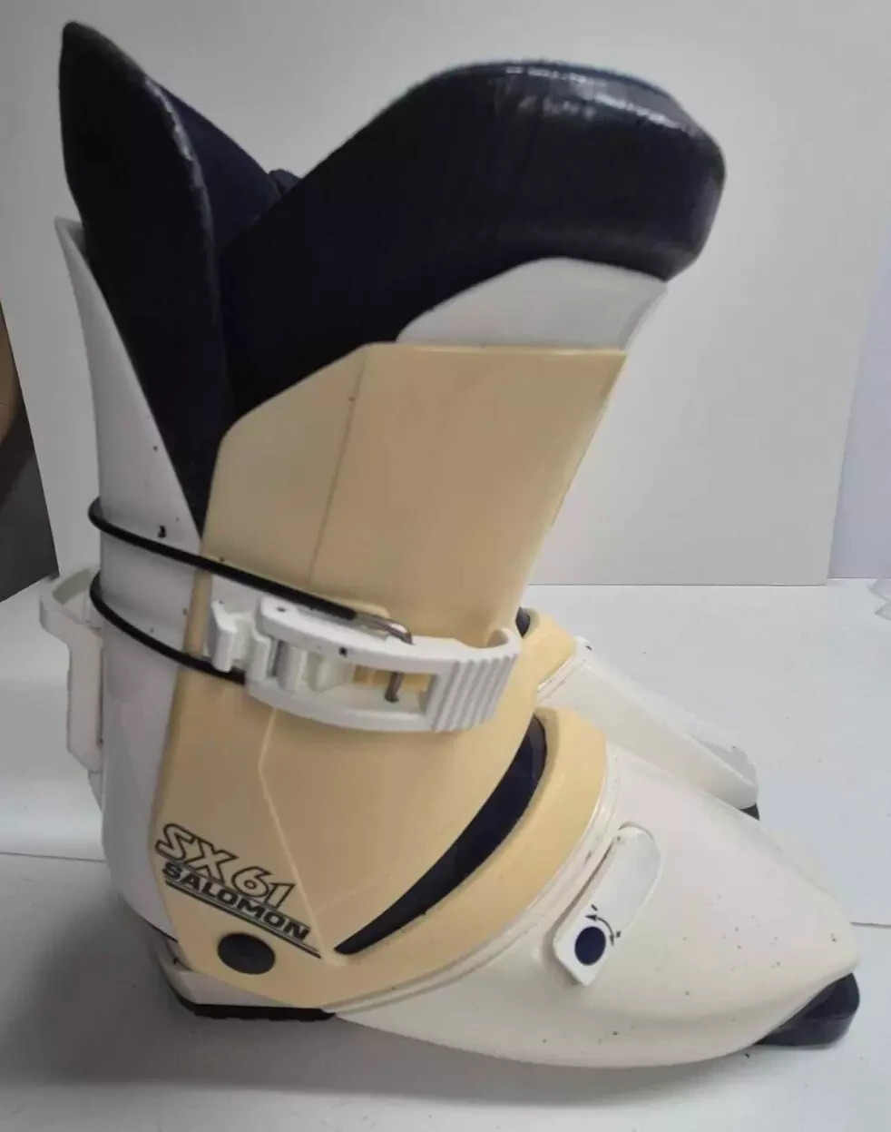 Scarponi da sci vintage Salomon SX61 crema taglia 325 made in France