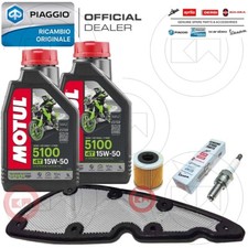 KIT TAGLIANDO BEVERLY 350 ORIGINALE PIAGGIO OLIO 15W50 FILTRO ARIA CANDELA