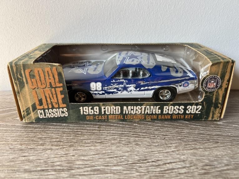 1998 Goal Line Classics 1969 Ford Mustang Boss 302 Die Cast Metal