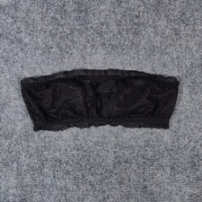 Victorias Secret Bra Womens S Small Black Bralette Lace Bandeua Unpadded Stretch