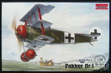 Roden Models 1/32 FOKKER Dr.I TRIPLANE German WWI Fighter