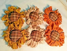 Primitive Flowers Bowl Fillers Handmade Ornies Ornaments/Grunged