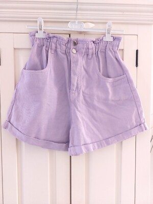 Shorts Lila Kurze Hose Damen S M L Locker Hotpants