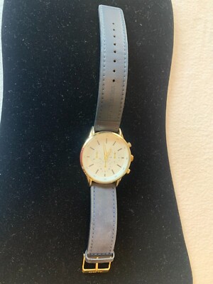 ALDO/腕時計 Aldo Men's Watch Genuine Blue Leather Band | eBay