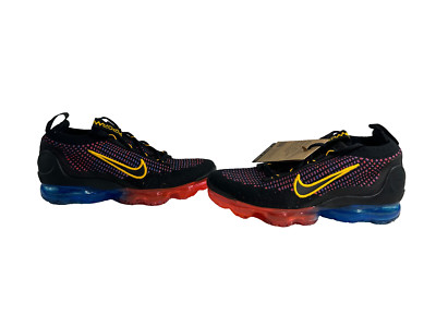 Nike Air VaporMax 2021 FKBlack Photo Blue Crimson Gold Man 6 Wom 7.5  DV2198-001