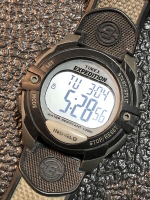 Timex Expedition Indiglo 100M Digital Watch UNTESTED For
