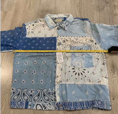 KAPITAL Kountry patchwork shirts パッチワーク Kapital Kountry Patchwork Bandana Shirt Blue Size 5 | eBay