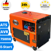 Stromerzeuger Diesel Notstromaggregat Stromaggregat 400V Generator E-Start 10 Ps