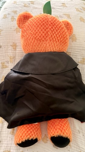 Build A Bear Vampir Kürbis Plüsch mit Cape, Halloween leuchtender Teddybär  - Bild 2 von 8