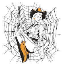 COWGIRL COUNTRY WESTERN GIRL STICKER DECAL CUTE AMERICAN AMERICANA